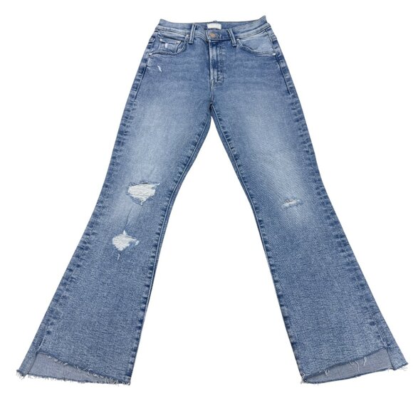 MOTHER Denim - Mother The Insider Crop Step Fray Blue Jean Women's Denim Pants, Size 27